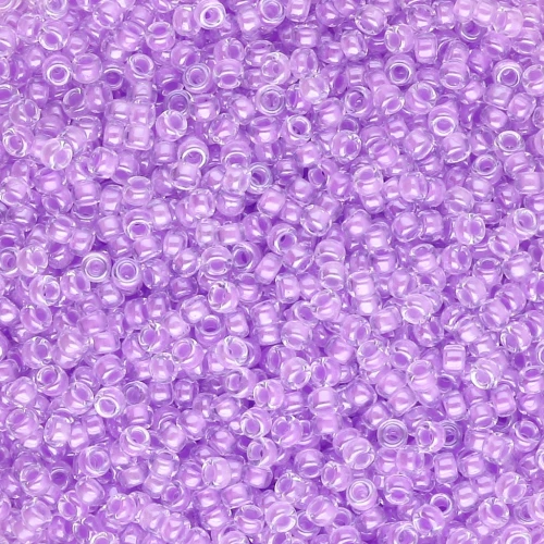 Miyuki 15/0 Seed beads 222 - Orchid Lined Crystal x8g