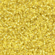 Miyuki 15/0 6 Seed beads - Yellow Silver Lined x8g