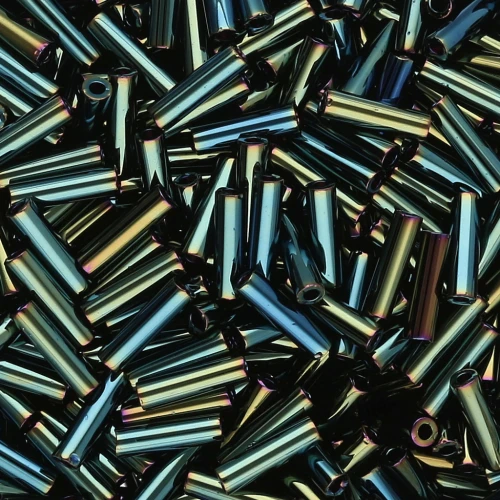Miyuki 6 mm Bugles BGL-453 - Metallic Forest Green Iris x 10 g