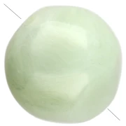10 mm Irregular Round Faceted Beads, Translucent Resin - Marbled Lichen x6