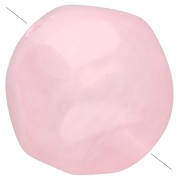 Light pink - 10 mm Irregular Round Faceted Beads, Translucent Resin, Light Pink Marbled x6 10 mm Irregular Round Faceted Beads, Translucent Resin, Light Pink Marbled x6