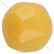 Honey - 12 mm irregular round faceted opaque resin bead - Honey x4 12 mm irregular round faceted opaque resin bead - Honey x4