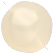 12 mm irregular round faceted beads, clear resin - Champagne x4