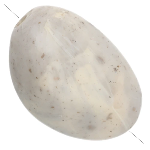 13.5x9 mm irregular nugget beads in opaque resin - Linen marbled glitter x8