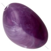 Purple - Irregular nugget beads 13.5x9 mm in opaque resin - Violet marbled x8 Irregular nugget beads 13.5x9 mm in opaque resin - Violet marbled x8