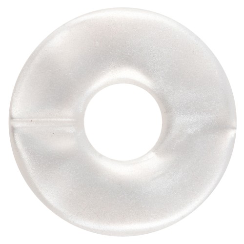 21 mm resin doughnut pendant - Pearlescent white x1