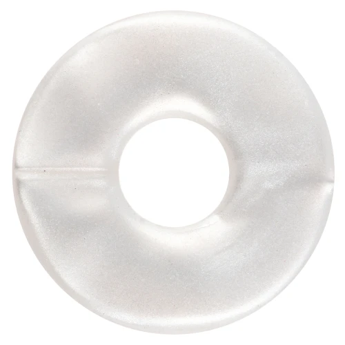 21 mm resin doughnut pendant - Pearlescent white x1