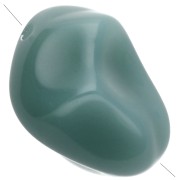 Irregular nugget beads 13x9 mm in opaque resin - Celadon x8