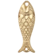 Fish spacer 27x9 mm in resin - Gold x1