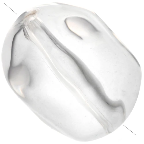 25x20 mm irregular bead in transparent resin - Crystal x1