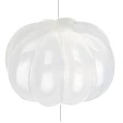 11 mm translucent resin pumpkin bead - White opal x6