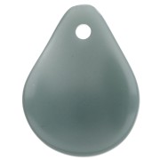 14x10.5 mm curved flower petals in resin - Celadon x8