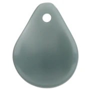 14x10.5 mm curved flower petals in resin - Celadon x8