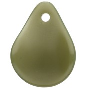 14x10.5 mm curved flower petal beads in resin - Khaki x8