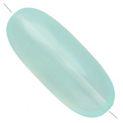 Beads - Olive bead 34x14 mm in transparent resin - Water green x1 Olive bead 34x14 mm in transparent resin - Water green x1