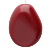 Burgundy - Flat irregular bead 25x20 mm in opaque resin - Burgundy x1 Flat irregular bead 25x20 mm in opaque resin - Burgundy x1