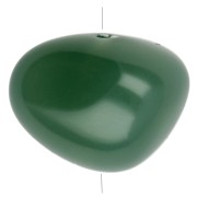 Green - 12x15 mm translucent resin nugget beads - Jade green x6 12x15 mm translucent resin nugget beads - Jade green x6