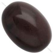 Beads - 21x15 mm olive-colored opaque resin bead - Marbled chocolate x1 21x15 mm olive-colored opaque resin bead - Marbled chocolate x1