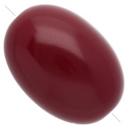 Burgundy - 21x15 mm olive-colored opaque resin bead - Burgundy x1 21x15 mm olive-colored opaque resin bead - Burgundy x1
