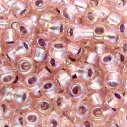 Miyuki 6/0 Seed beads 1023 - Silver Lined Light Blush AB, 8 g