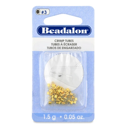 Crimp beads 2x1.9 mm - Gold x51