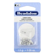 Crimp beads, 2x1.9 mm - Silver-Plated x51