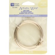 Artistic Wire Copper Wire 2.60 mm - Gold-Plated Silver, Tarnish-Resistant x 1.5 m
