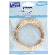 Artistic Wire Copper Wire 2.1 mm - Gold-Plated Silver, Tarnish-Resistant x 3.1 m