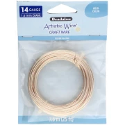 Artistic Wire Copper Wire 1.6 mm - Tarnish-Resistant Gold-Plated Silver x7.6 m