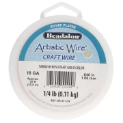 Artistic Wire 1 mm Copper Wire - Gold-Plated, Tarnish-Resistant x 15.8 m