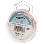Artistic Wire Copper Wire 0.64 mm - Tarnish-Resistant Gold-Plated Silver x9.1 m