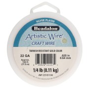Artistic Wire Copper Wire 0.64 mm - Tarnish-Resistant Gold-Plated Silver x 37.8 m