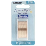 Artistic Wire Copper Wire 0.41 mm - Tarnish-Resistant Gold-Plated Silver x 13.7 m