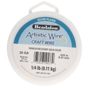 Artistic Wire Copper Wire 0.41 mm - Tarnish-Resistant Gold-Plated Silver x94.7 m
