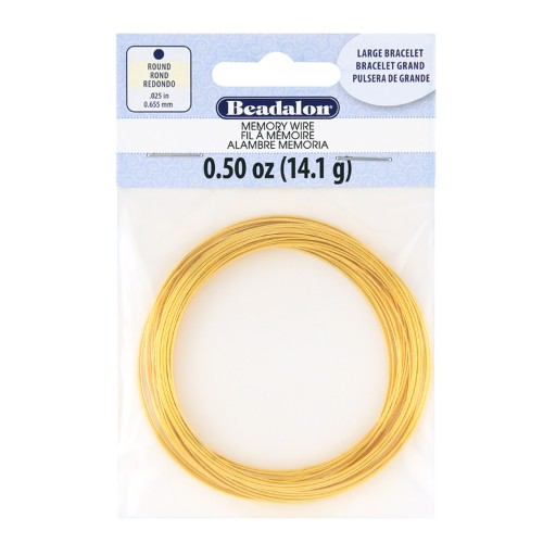 57 mm Memory Bracelet - Gold x 30 wraps