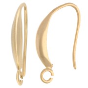 Design ear hooks 18 mm - 3-micron gold-plated x2