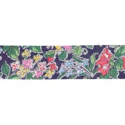 Green - Liberty Fabric Bias Tape - Clare Rich - Purple - Green - Red x 1 m Liberty Fabric Bias Tape - Clare Rich - Purple - Green - Red x 1 m