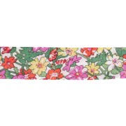 Liberty Fabric Bias Tape - Isla Pink - Green - Pink - Yellow x 1 m