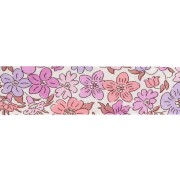 Liberty Fabric Bias Tape - Organic - Cream - Old Rose - Mauve x 1 m