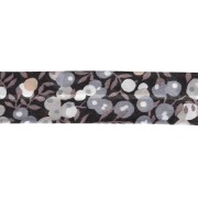 Grey - Liberty Fabric Bias Tape - Wiltshire - Dark Brown - Taupe - Gray x 1 m Liberty Fabric Bias Tape - Wiltshire - Dark Brown - Taupe - Gray x 1 m