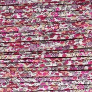 Liberty Fabric Ribbon - Emma and Georgina - White - Pink - Purple x 1 m