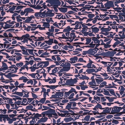 Liberty Fabric Cord - Meadowland - Pink - Midnight Blue x 1 m