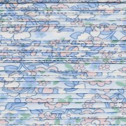 Liberty Print Fabric Cord - Wide - Multi Blue - Nude - White x 1 m