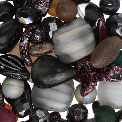 Assortment of Bohemian Beads - Stone Clay x50g