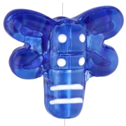 Dragonfly bead 19x17 mm in translucent glass - Dark blue x1