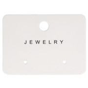 Set of 10 4x5.5cm jewelry display cards for earrings - Jewelry - White|raw }}