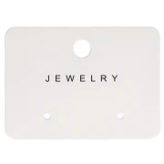 Set of 10 4x5.5cm jewelry display cards for earrings - Jewelry - White