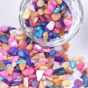Bag of unpierced, dyed seashell fragments - Multicolor x45 g