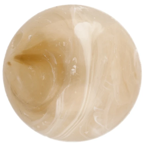15.5 mm round beads in translucent acrylic - Beige marbled x5