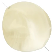 Irregular 15x14 mm acrylic beads - Beige marbled x10